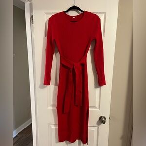 Red Knit Dress